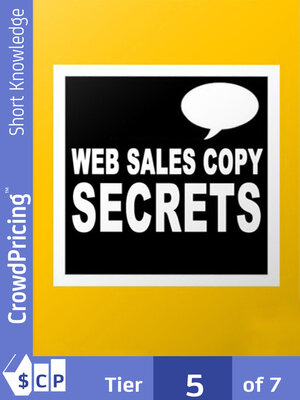 cover image of Web Sales Copy Secrets